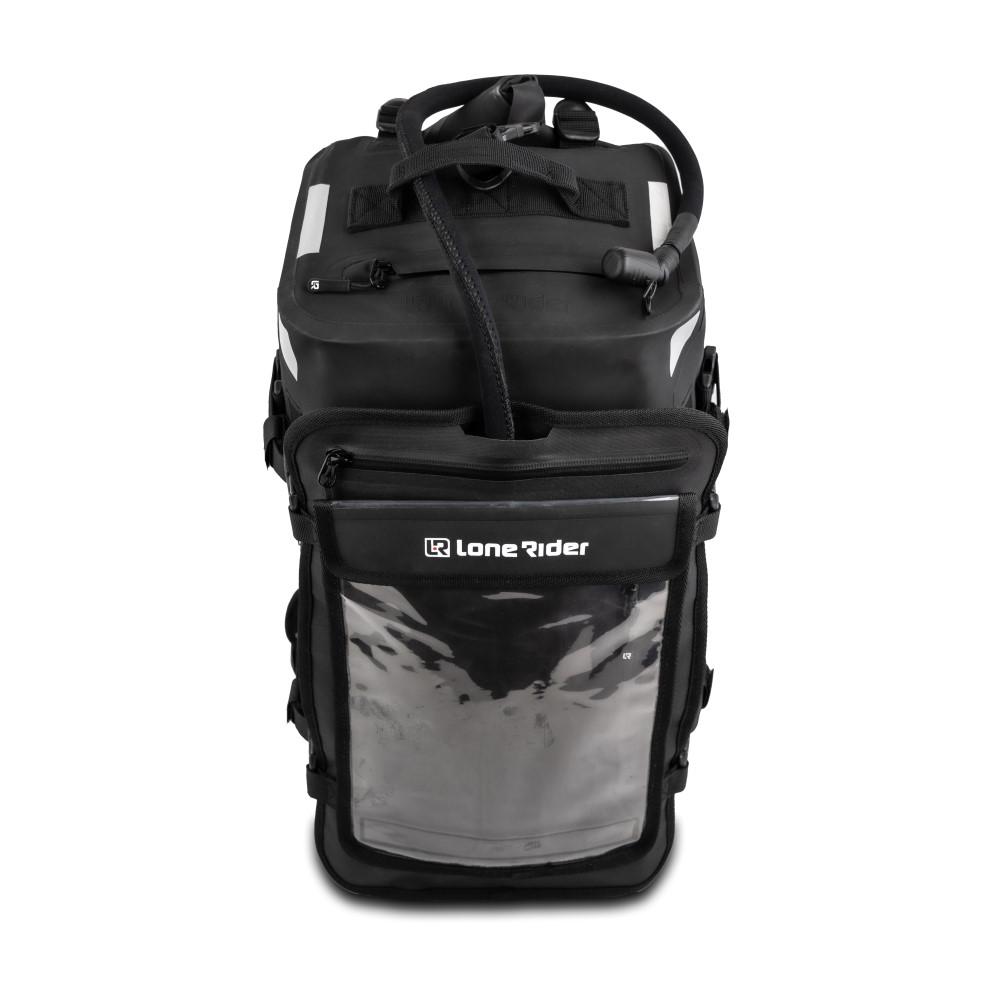 Overlander - Motorcycle backpack with waterhose